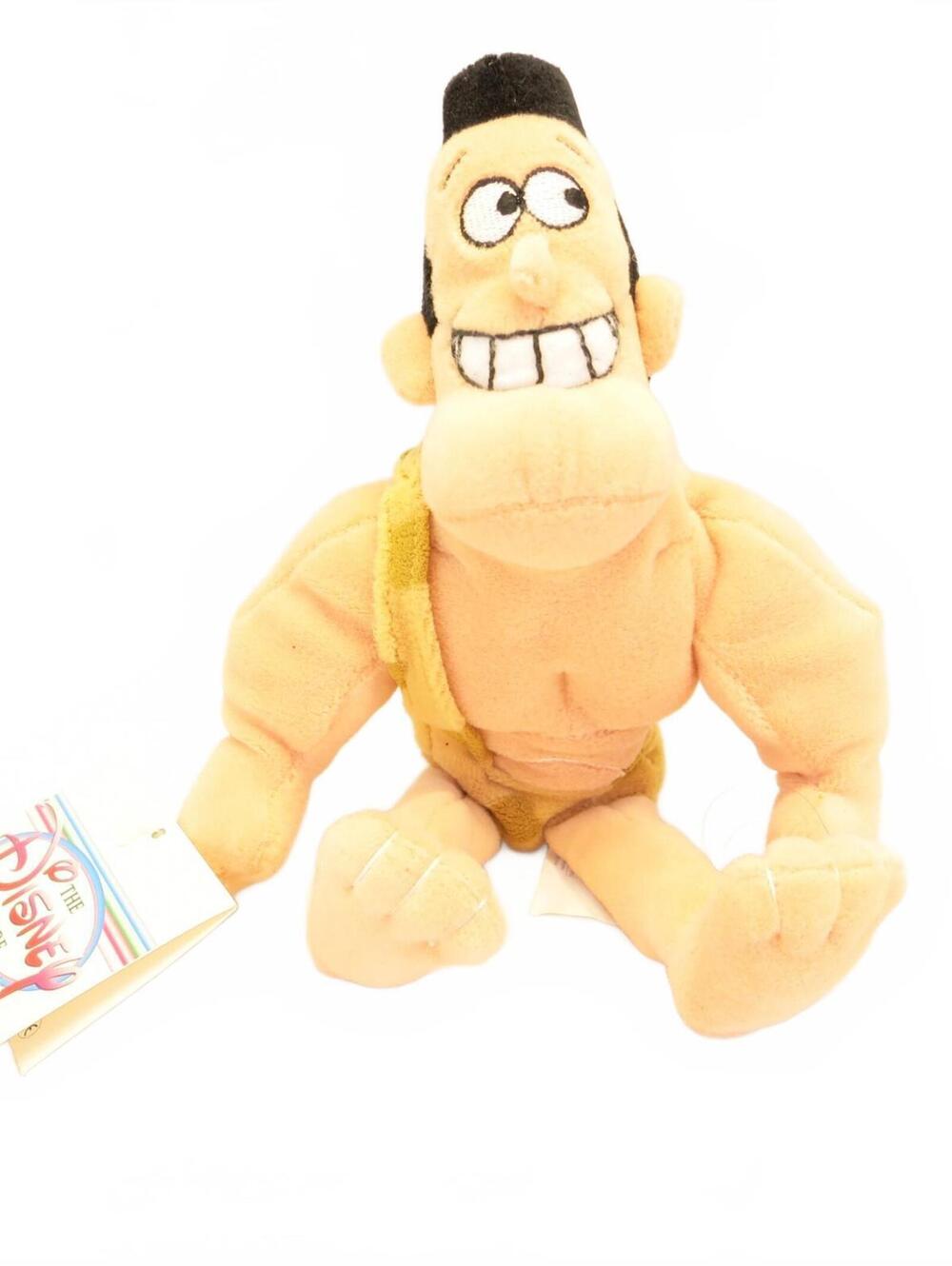 Vintage George of the Jungle Bean Bag Plush Disney Store 9" NWT